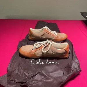 Cole Haan Air Grant lace ups tan and taupe with driver soles size 9. Cole Haan | Shoes | Cole Haan Air Grant Lace Ups Tan And  main image 2